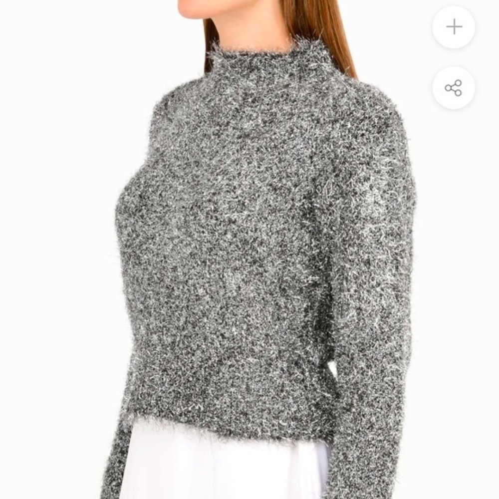 Emery metallic vaporize sweater
